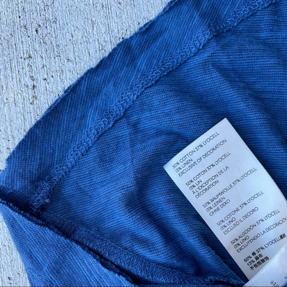 Free People blue empire waist tank size L - Picture 7 of 8